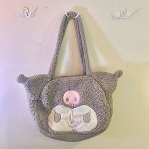 Kuromi fuzzy tote bag!
